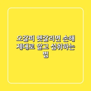 오갈피, 헷갈리면 손해! 제대로 알고 섭취하는 법