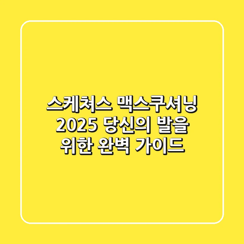 스케쳐스 맥스쿠셔닝, 2025 당신의 발을 위한 완벽 가이드